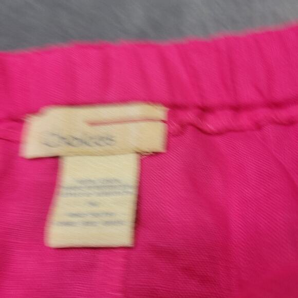 Choices Skirt Women Medium A Line Pink Barbiecore Linen Button Front Maxi Modest - Picture 7 of 12